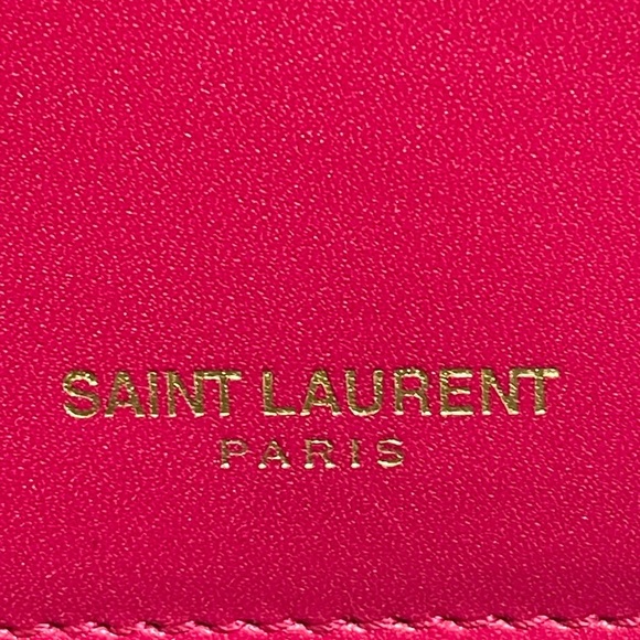Saint Laurent Fuchsia Card Holder - Picture 2 of 10